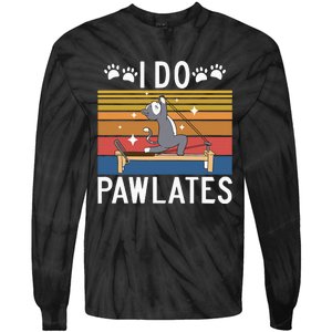 I Do Pawlates Cat Pilates Tie-Dye Long Sleeve Shirt