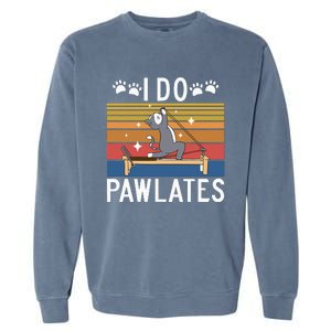 I Do Pawlates Cat Pilates Garment-Dyed Sweatshirt