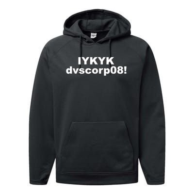 Iykyk Dvscorp08! Password Funny Georgia Voter Sarcasm Humor Performance Fleece Hoodie