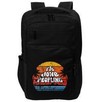 IM Done Peopling Distressed Beach Summer Funny Introvert Impact Tech Backpack
