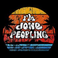 IM Done Peopling Distressed Beach Summer Funny Introvert Impact Tech Backpack