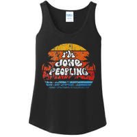 IM Done Peopling Distressed Beach Summer Funny Introvert Ladies Essential Tank