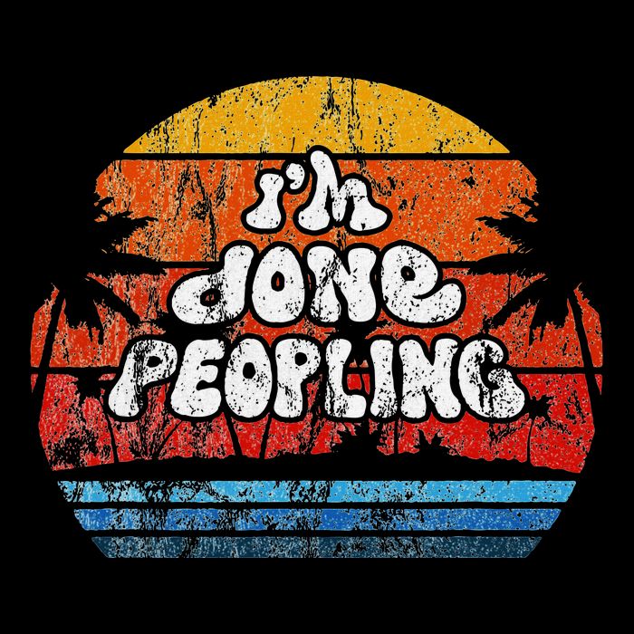 IM Done Peopling Distressed Beach Summer Funny Introvert Baby Bodysuit