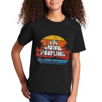 IM Done Peopling Distressed Beach Summer Funny Introvert Kids T-Shirt