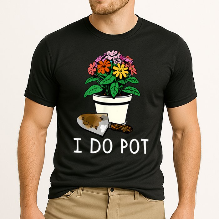 I Do Pot Flowers Cooling Performance Crew T-Shirt