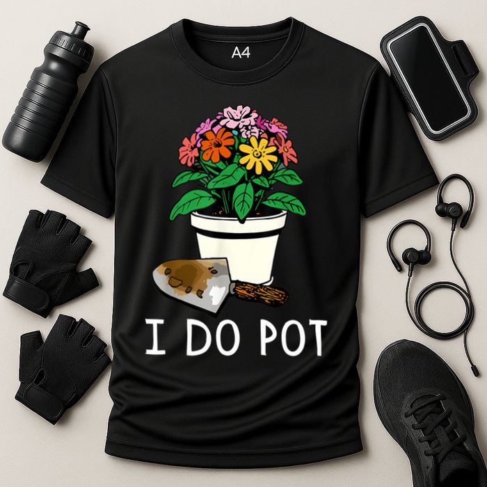 I Do Pot Flowers Cooling Performance Crew T-Shirt