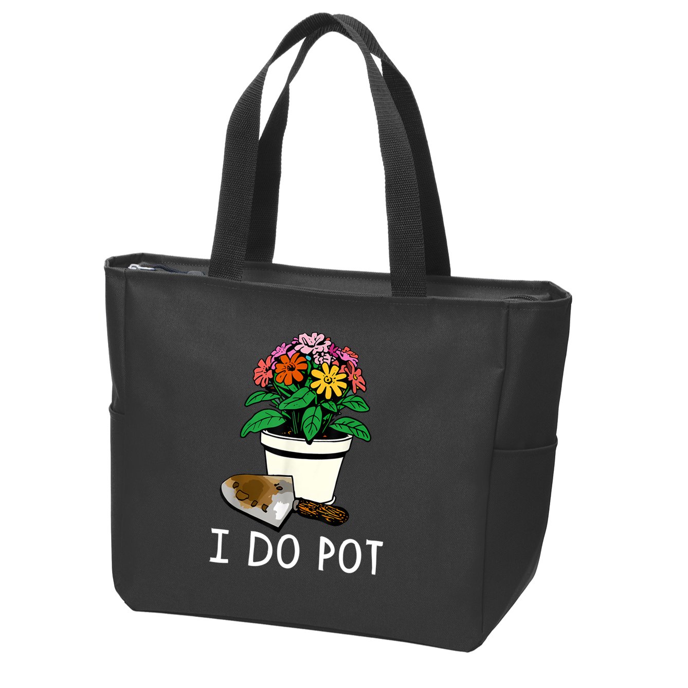 I Do Pot Flowers Zip Tote Bag