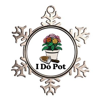 I Do Pot Metallic Star Ornament