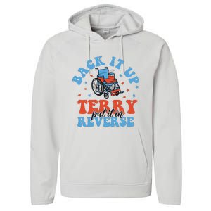 Independence Day Put It In Reverse Terry Funny 4th Of July Performance Fleece Hoodie