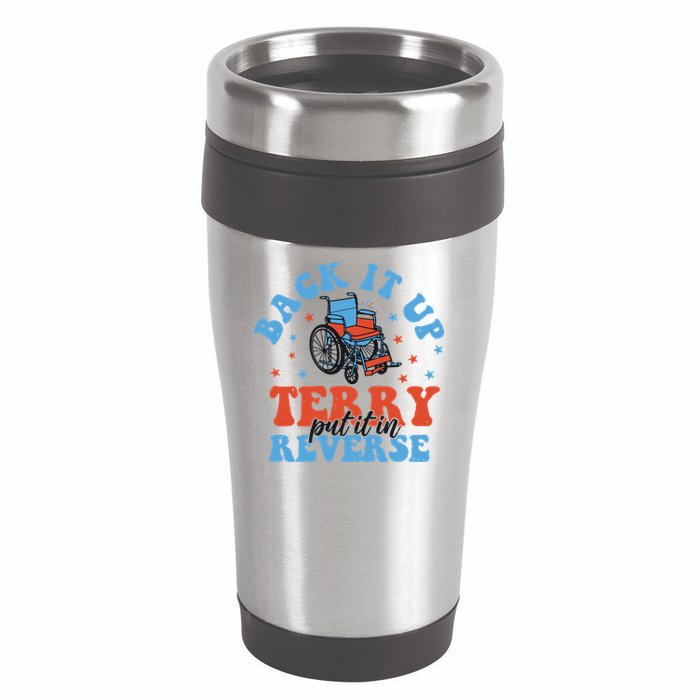 Independence Day Put It In Reverse Terry Funny 4th Of July 16oz Travel Tumbler