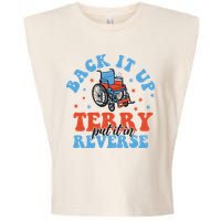 Independence Day Put It In Reverse Terry Funny 4th Of July Garment-Dyed Women's Muscle Tee