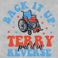 Independence Day Put It In Reverse Terry Funny 4th Of July Ladies PosiCharge Tri-Blend Wicking Tank
