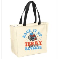 Independence Day Put It In Reverse Terry Funny 4th Of July Zip Tote Bag