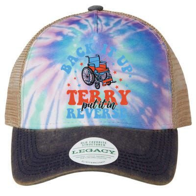 Independence Day Put It In Reverse Terry Funny 4th Of July Legacy Tie Dye Trucker Hat