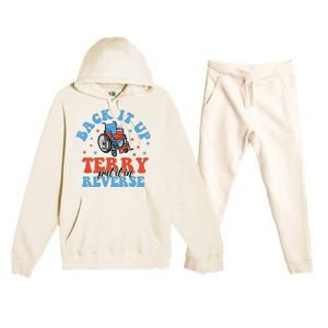 Independence Day Put It In Reverse Terry Funny 4th Of July Premium Hooded Sweatsuit Set