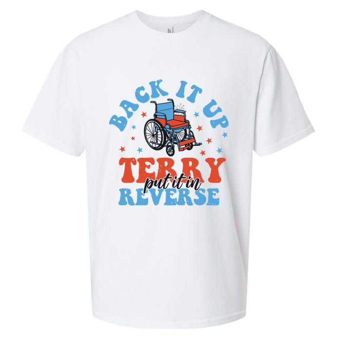 Independence Day Put It In Reverse Terry Funny 4th Of July Sueded Cloud Jersey T-Shirt