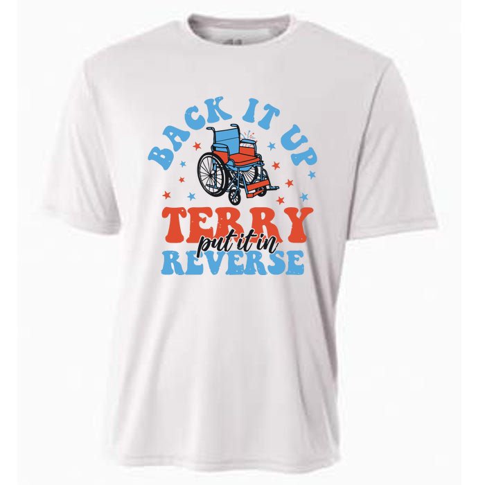 Independence Day Put It In Reverse Terry Funny 4th Of July Cooling Performance Crew T-Shirt