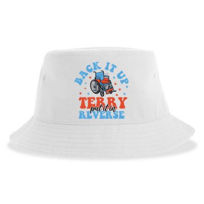 Independence Day Put It In Reverse Terry Funny 4th Of July Sustainable Bucket Hat