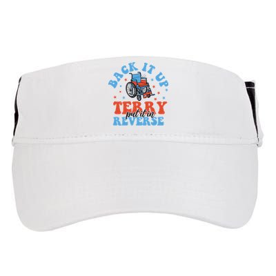 Independence Day Put It In Reverse Terry Funny 4th Of July Adult Drive Performance Visor