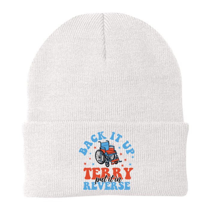 Independence Day Put It In Reverse Terry Funny 4th Of July Beanie