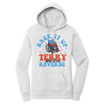 Independence Day Put It In Reverse Terry Funny 4th Of July Women's Pullover Hoodie