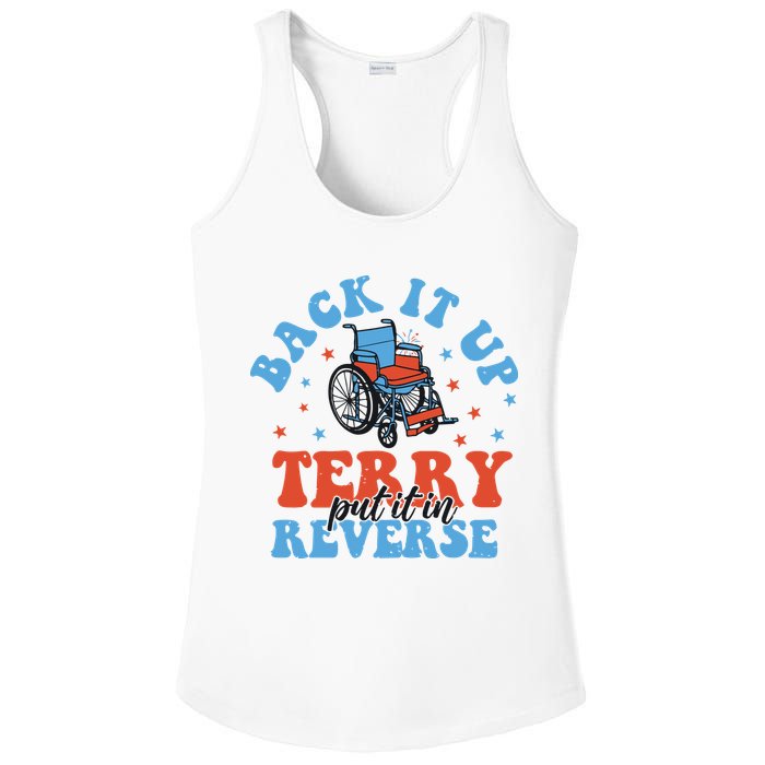 Independence Day Put It In Reverse Terry Funny 4th Of July Ladies PosiCharge Competitor Racerback Tank
