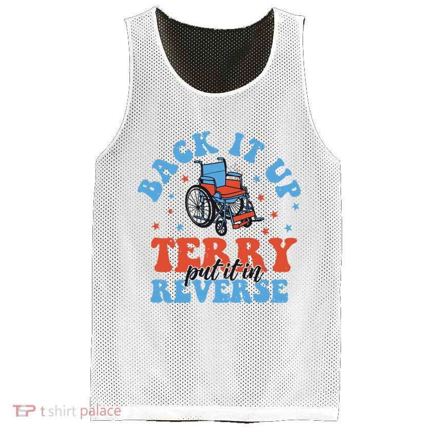 Independence Day Put It In Reverse Terry Funny 4th Of July Mesh Reversible Basketball Jersey Tank