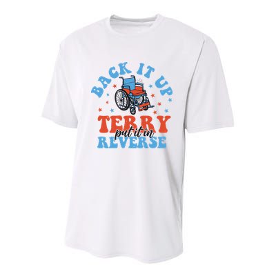 Independence Day Put It In Reverse Terry Funny 4th Of July Youth Performance Sprint T-Shirt