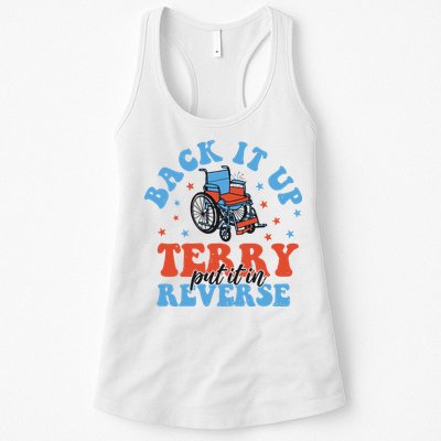 Independence Day Put It In Reverse Terry Funny 4th Of July Womens Tank Top