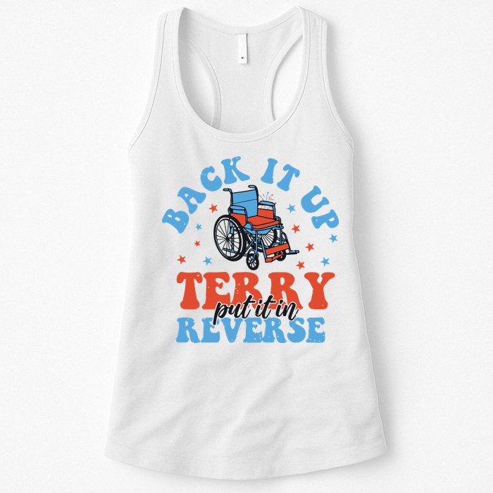 Independence Day Put It In Reverse Terry Funny 4th Of July Womens Tank Top