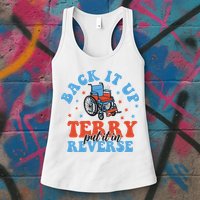 Independence Day Put It In Reverse Terry Funny 4th Of July Womens Tank Top
