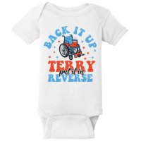 Independence Day Put It In Reverse Terry Funny 4th Of July Baby Bodysuit