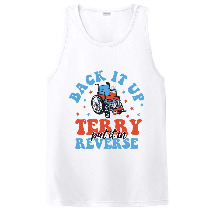 Independence Day Put It In Reverse Terry Funny 4th Of July PosiCharge Competitor Tank