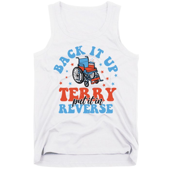 Independence Day Put It In Reverse Terry Funny 4th Of July Tank Top