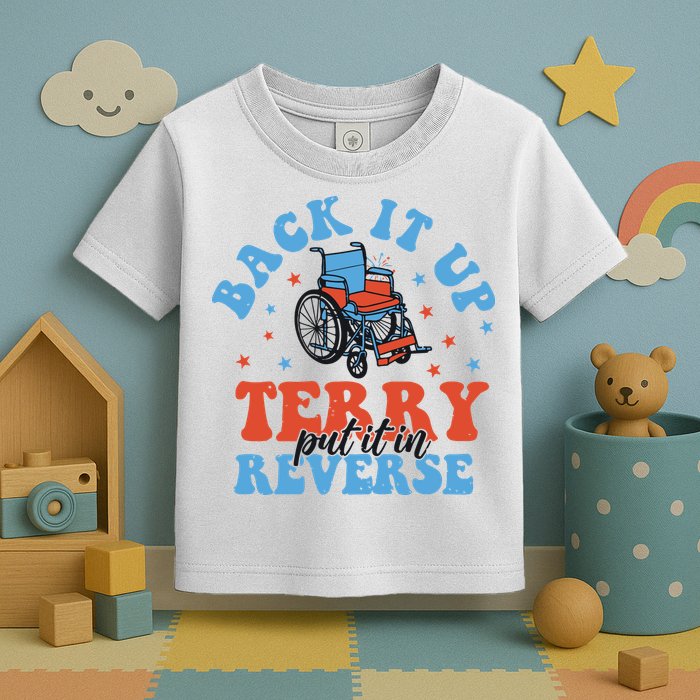 Independence Day Put It In Reverse Terry Funny 4th Of July Toddler T-Shirt