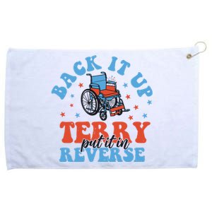 Independence Day Put It In Reverse Terry Funny 4th Of July Grommeted Golf Towel