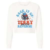 Independence Day Put It In Reverse Terry Funny 4th Of July Cropped Pullover Crew