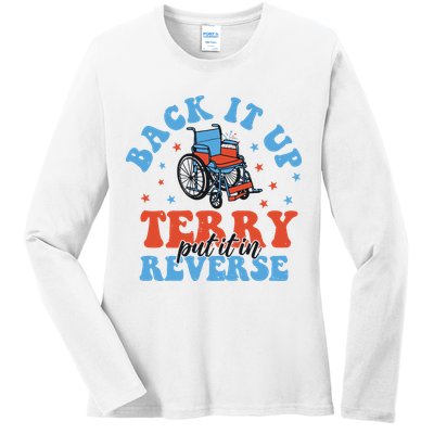 Independence Day Put It In Reverse Terry Funny 4th Of July Ladies Long Sleeve Shirt