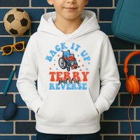 Independence Day Put It In Reverse Terry Funny 4th Of July Kids Hoodie