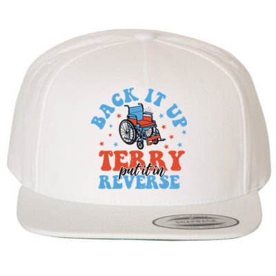 Independence Day Put It In Reverse Terry Funny 4th Of July Wool Snapback Cap