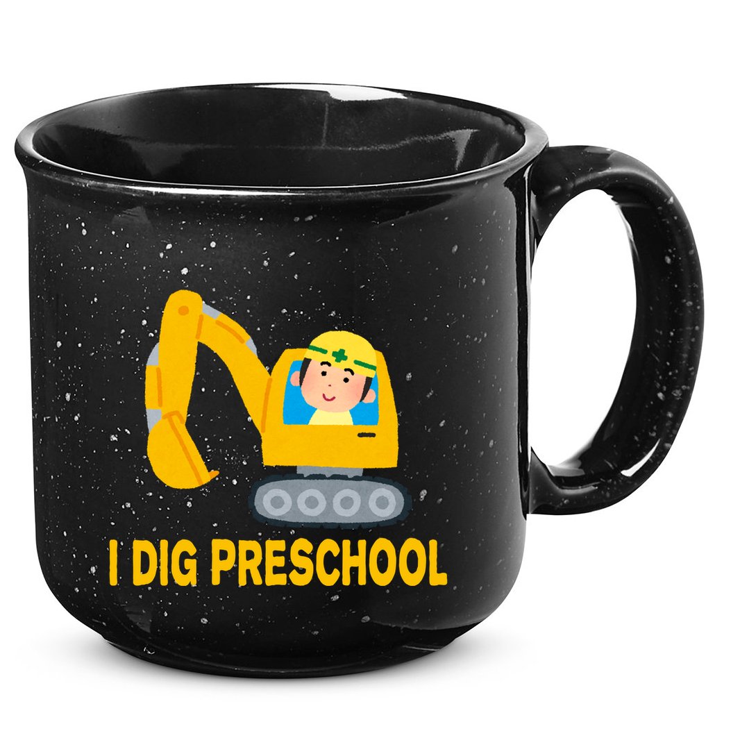I Dig Preschool Bulldozer 15oz Campfire Ceramic Mug