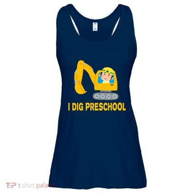 I Dig Preschool Bulldozer Ladies Essential Flowy Tank