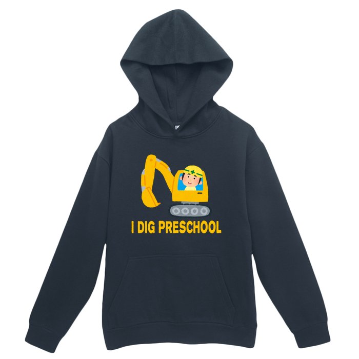 I Dig Preschool Bulldozer Urban Pullover Hoodie