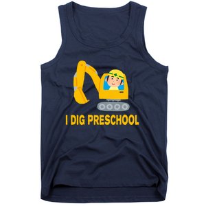 I Dig Preschool Bulldozer Tank Top