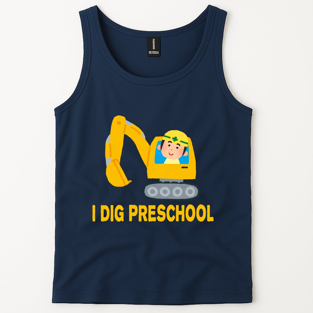 I Dig Preschool Bulldozer Tank Top