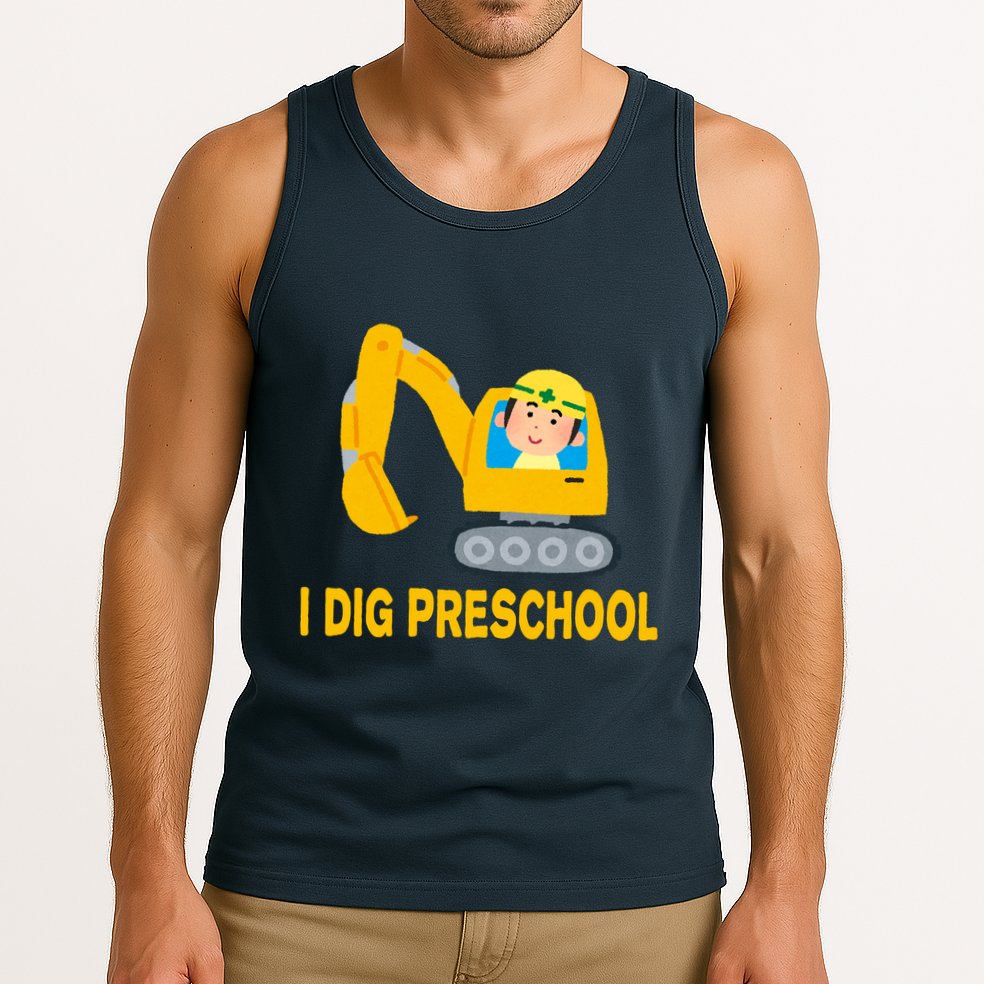 I Dig Preschool Bulldozer Tank Top