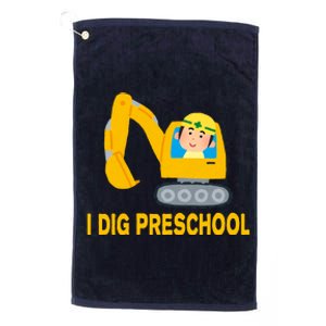 I Dig Preschool Bulldozer Platinum Collection Golf Towel