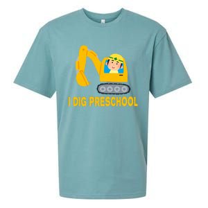 I Dig Preschool Bulldozer Sueded Cloud Jersey T-Shirt