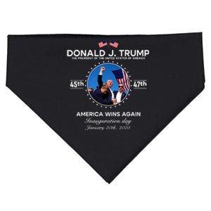 Inauguration Day President Donald Trump Won 2025 USA-Made Doggie Bandana