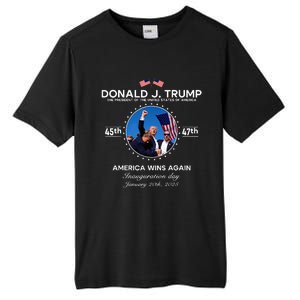 Inauguration Day President Donald Trump Won 2025 Tall Fusion ChromaSoft Performance T-Shirt